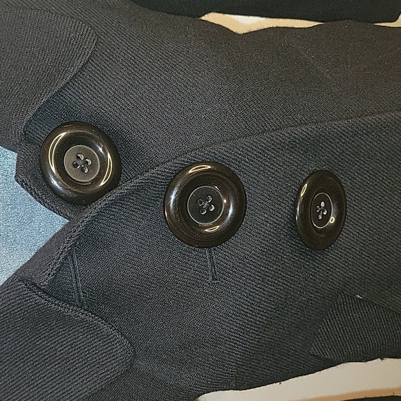 Halogen Wool & Cotton Black Jacket - Picture 2 of 16